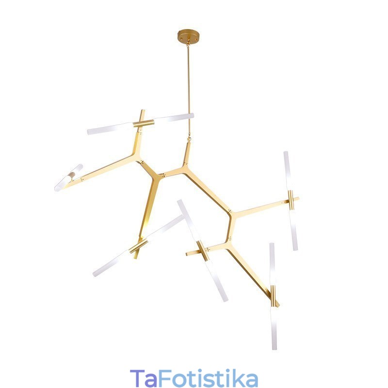 12 Light Modern Contemporary Chandelier Light (Μαύρο χρυσό)