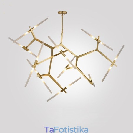 Modern Contemporary 20 Light Chandelier Light (Μαύρο Χρυσό) Modern Contemporary 20 Light Chandelier Light (Μαύρο Χρυσό)