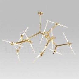 Modern Contemporary 20 Light Chandelier Light (Μαύρο Χρυσό)