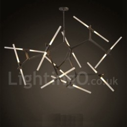 Modern Contemporary 20 Light Chandelier Light (Μαύρο Χρυσό)