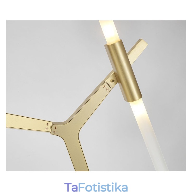 Modern Contemporary 20 Light Chandelier Light (Μαύρο Χρυσό)