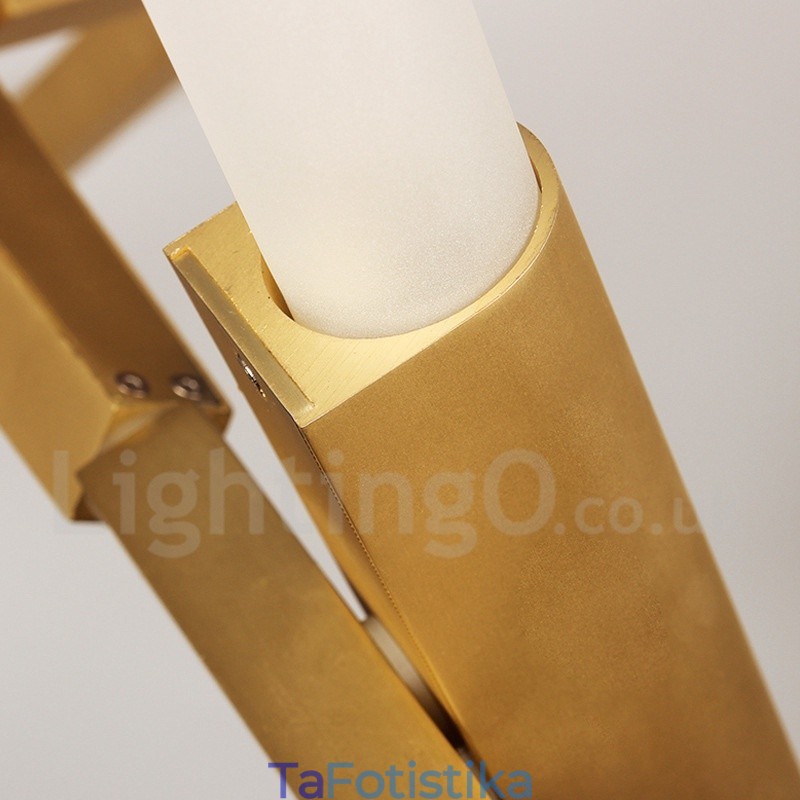 Modern Contemporary 20 Light Chandelier Light (Μαύρο Χρυσό)