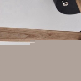 Μοντέρνος μοντέρνος 6φωτος Ξύλος πολυέλαιος μονής στάθμης με ύφασμα τυμπάνου (μαύρο λευκό)