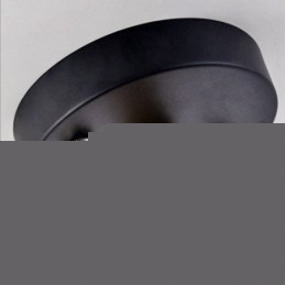 Μοντέρνος μοντέρνος 6φωτος Ξύλος πολυέλαιος μονής στάθμης με ύφασμα τυμπάνου (μαύρο λευκό)
