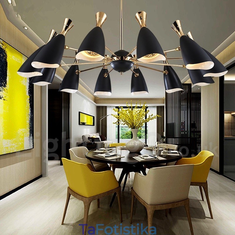 Φωτιστικό μοντέρνου μοντέρνου στυλ πολυελαίου 12 φωτός