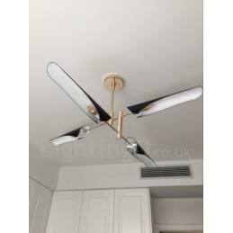 Πολυέλαιος 2 επιπέδων Μοντέρνος Σύγχρονος 4 Φωτεινός