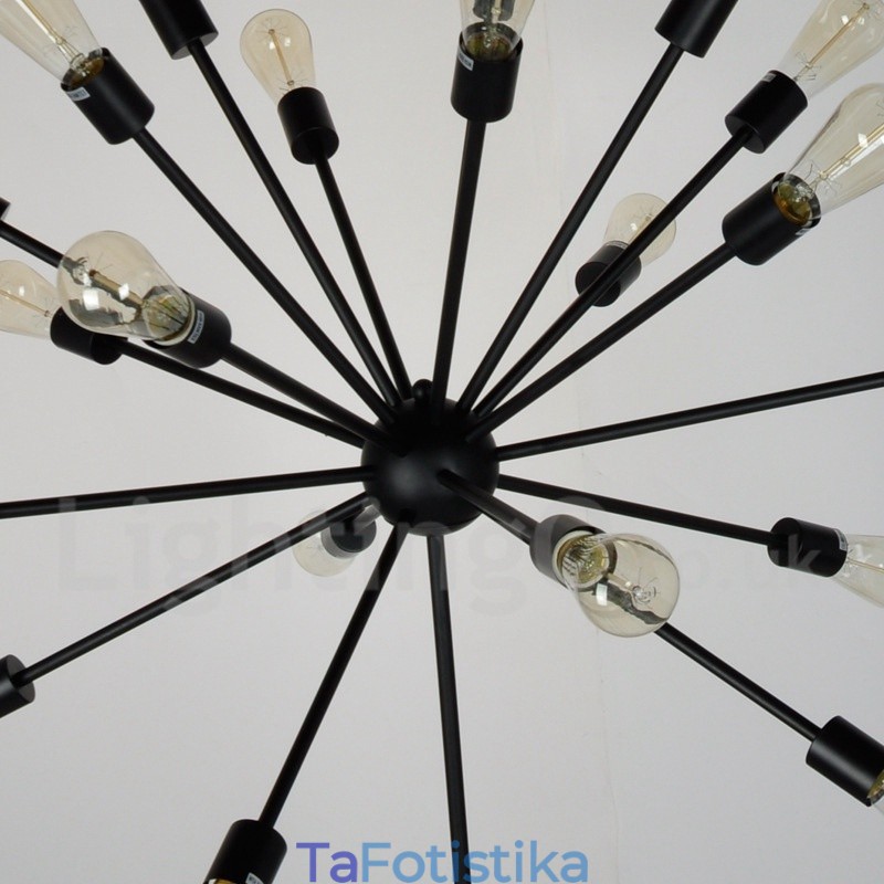 16 Light Vintage Retro Sputnik Πολυέλαιος