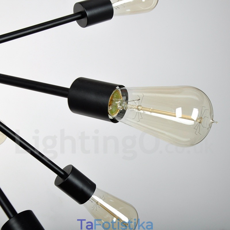16 Light Vintage Retro Sputnik Πολυέλαιος