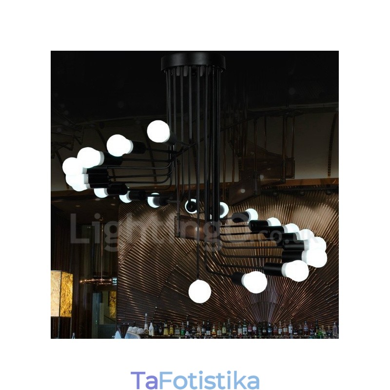 Μαύρο Φωτιστικό Σύγχρονο Πολυέλαιο
