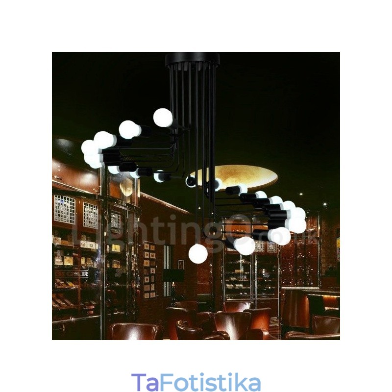Μαύρο Φωτιστικό Σύγχρονο Πολυέλαιο