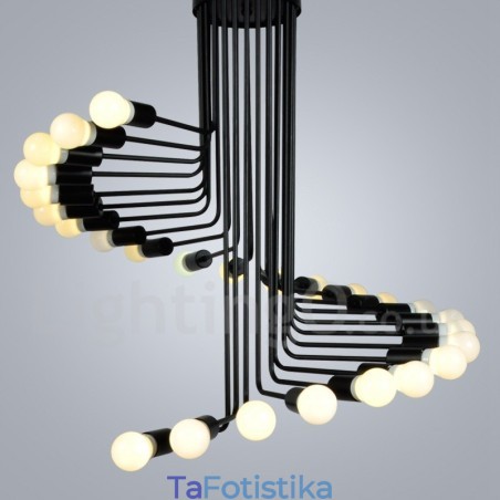 Μαύρο 26 Light Retro Vintage Μοντέρνο Σύγχρονο Φωτιστικό Πολυελαίου Μαύρο 26 Light Retro Vintage Μοντέρνο Σύγχρονο Φωτιστικό Πολυελαίου