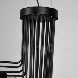 Μαύρο 26 Light Retro Vintage Μοντέρνο Σύγχρονο Φωτιστικό Πολυελαίου