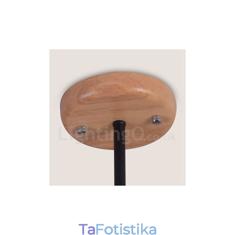 Ξύλινο φωτιστικό πολυελαίου μοντέρνου στιλ 5 μοντέρνου στιλ