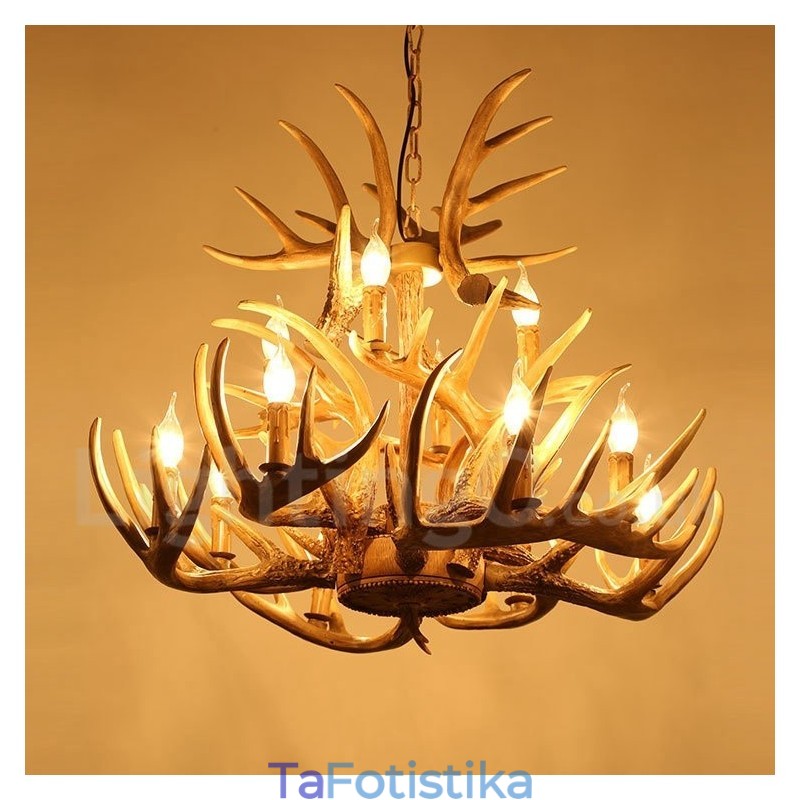 Φωτιστικό πολυελαίου Vintage Country 12 Light
