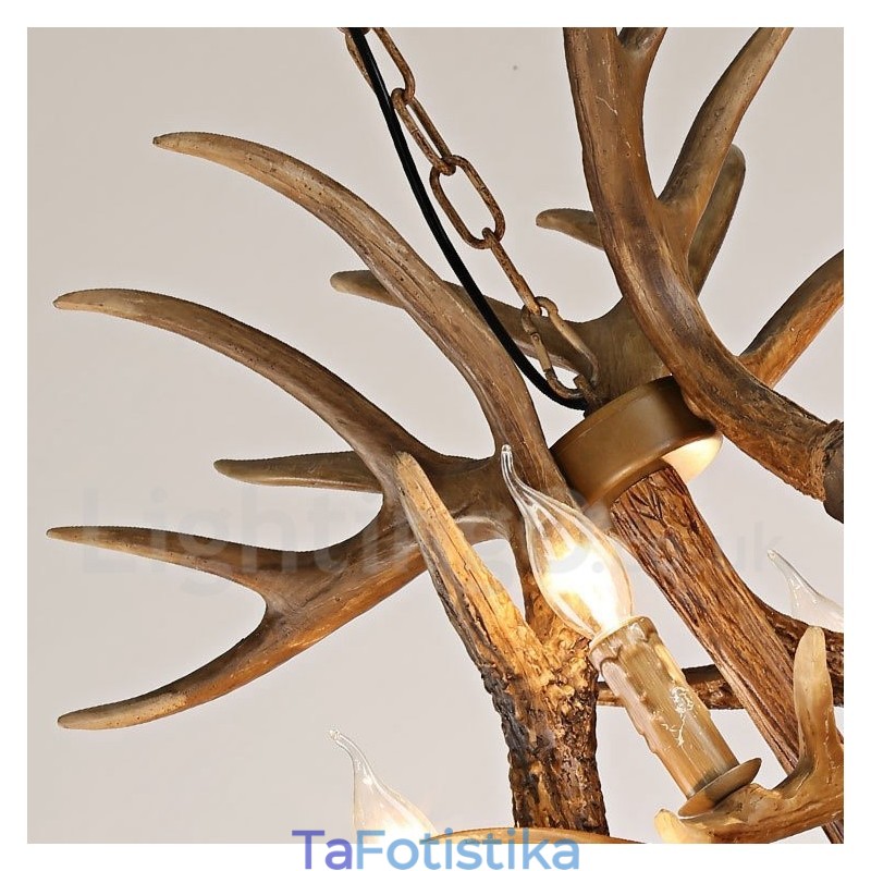 Φωτιστικό πολυελαίου Vintage Country 12 Light