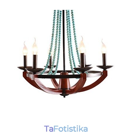 Bohemia 6 Simple European Mediterranean Head DropAmerican Country British Rural Living Lamps
