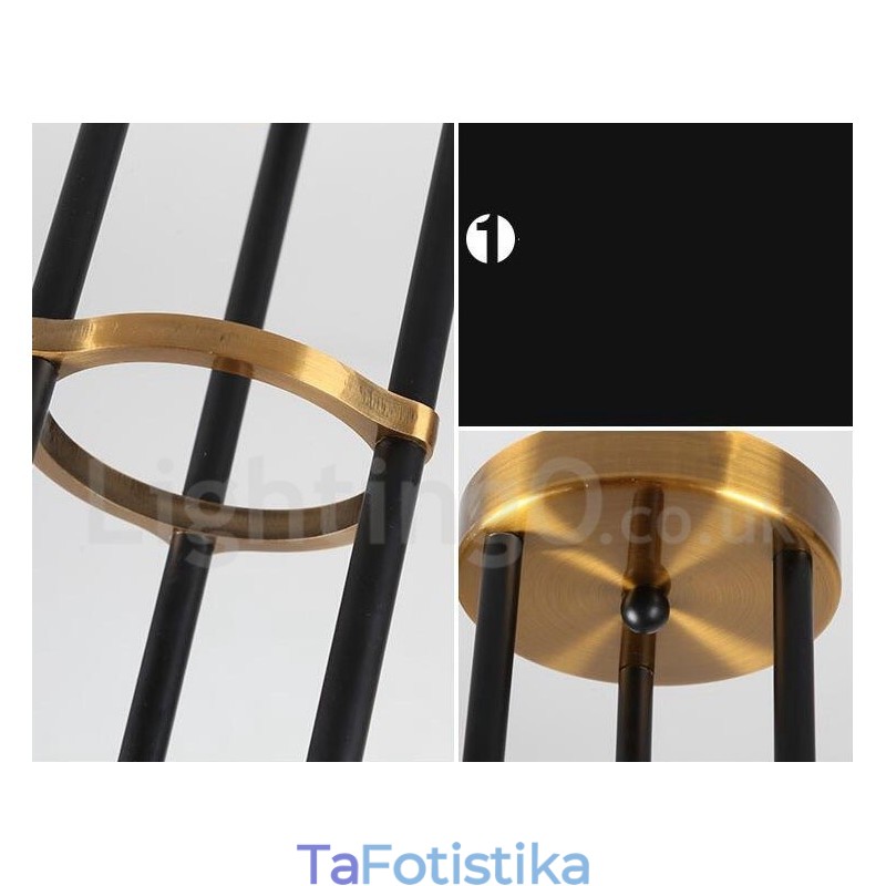 Μοντέρνο Σύγχρονο Φωτιστικό Πολυέλαιου 6 Φωτιστικών 3 Επιπέδων