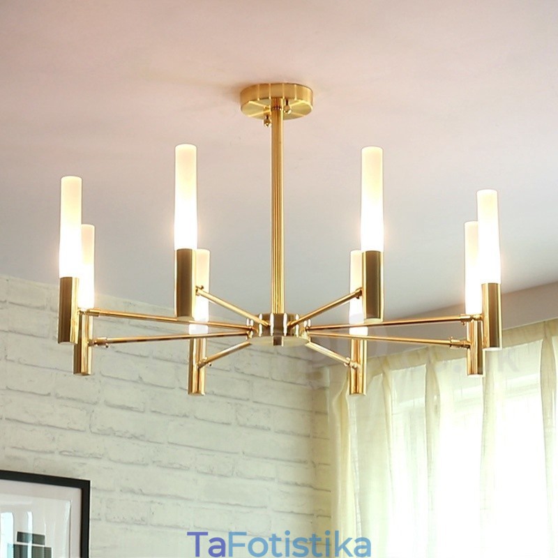 8 Light Περιστρεφόμενο Μοντέρνο Σύγχρονο Φωτιστικό Πολυέλαιου