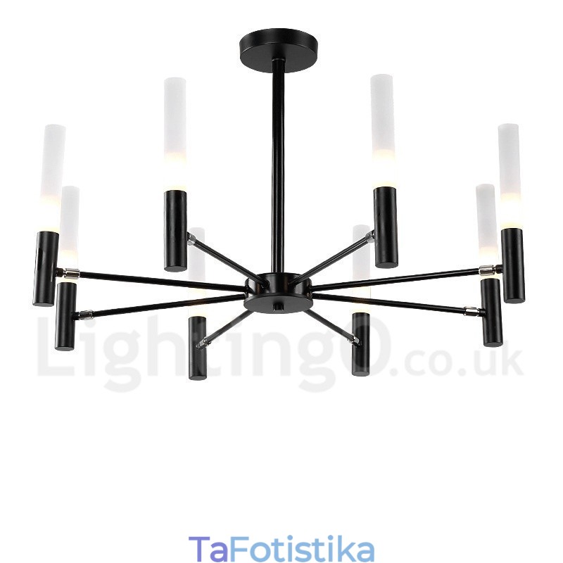 8 Light Περιστρεφόμενο Μοντέρνο Σύγχρονο Φωτιστικό Πολυέλαιου