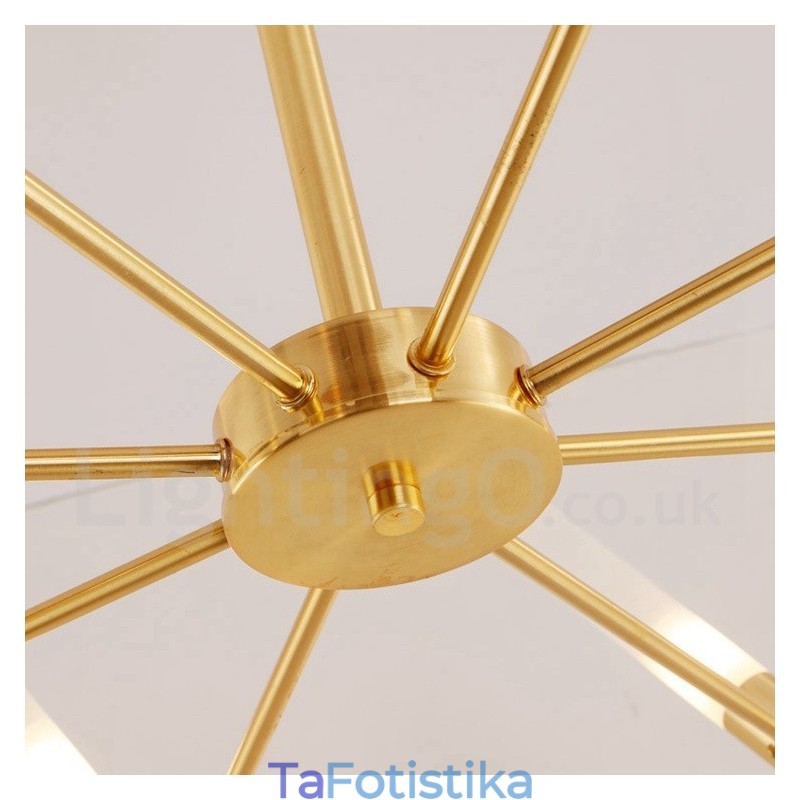 8 Light Περιστρεφόμενο Μοντέρνο Σύγχρονο Φωτιστικό Πολυέλαιου