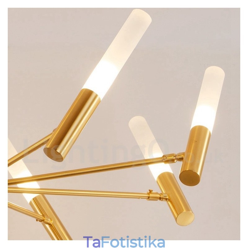8 Light Περιστρεφόμενο Μοντέρνο Σύγχρονο Φωτιστικό Πολυέλαιου