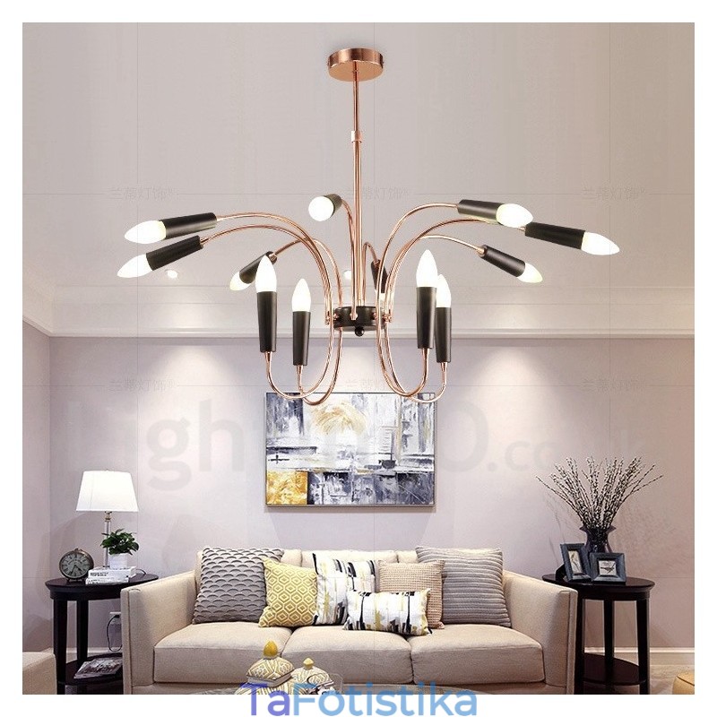 2 Tier 12 Light Μοντέρνο Σύγχρονο Φωτιστικό Πολυέλαιου