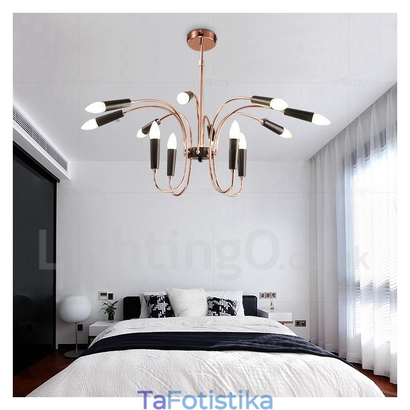 2 Tier 12 Light Μοντέρνο Σύγχρονο Φωτιστικό Πολυέλαιου