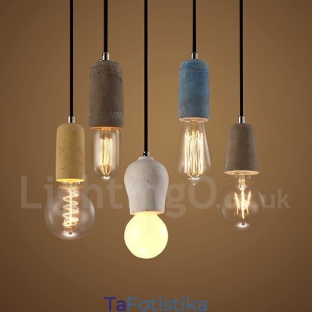 1 Light Rustic Lodge Κρεμαστό Φωτιστικό από σκυρόδεμα 1 Light Rustic Lodge Κρεμαστό Φωτιστικό από σκυρόδεμα