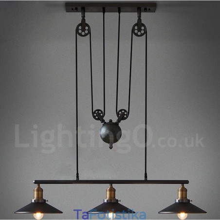 3 Light Country Vintage Μεταλλικό Κρεμαστό Φωτιστικό 3 Light Country Vintage Μεταλλικό Κρεμαστό Φωτιστικό