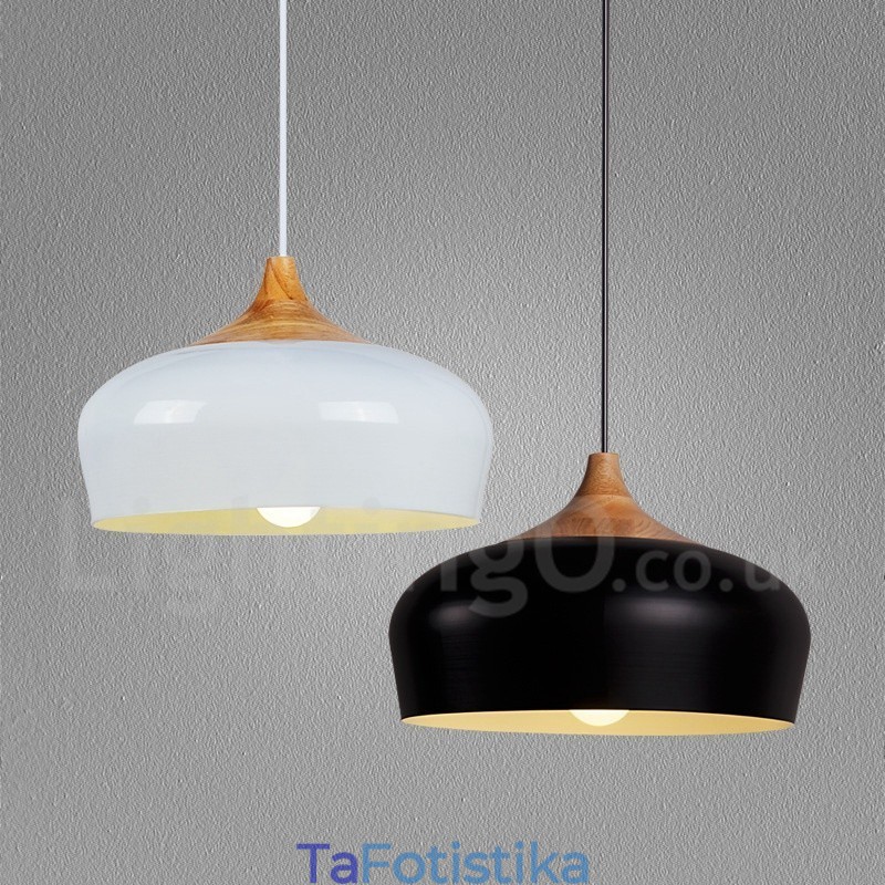 1 Φωτιστικό Μοντέρνο Μοντέρνο Ξύλινο Κρεμαστό Φωτιστικό