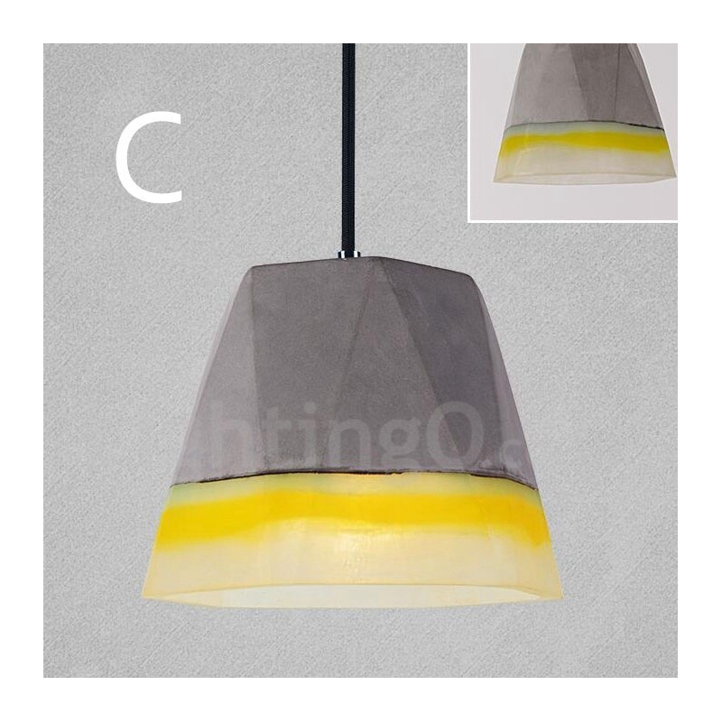 1 Light Vintage Κρεμαστό Φωτιστικό από Μπετόν