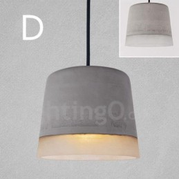1 Light Vintage Κρεμαστό Φωτιστικό από Μπετόν