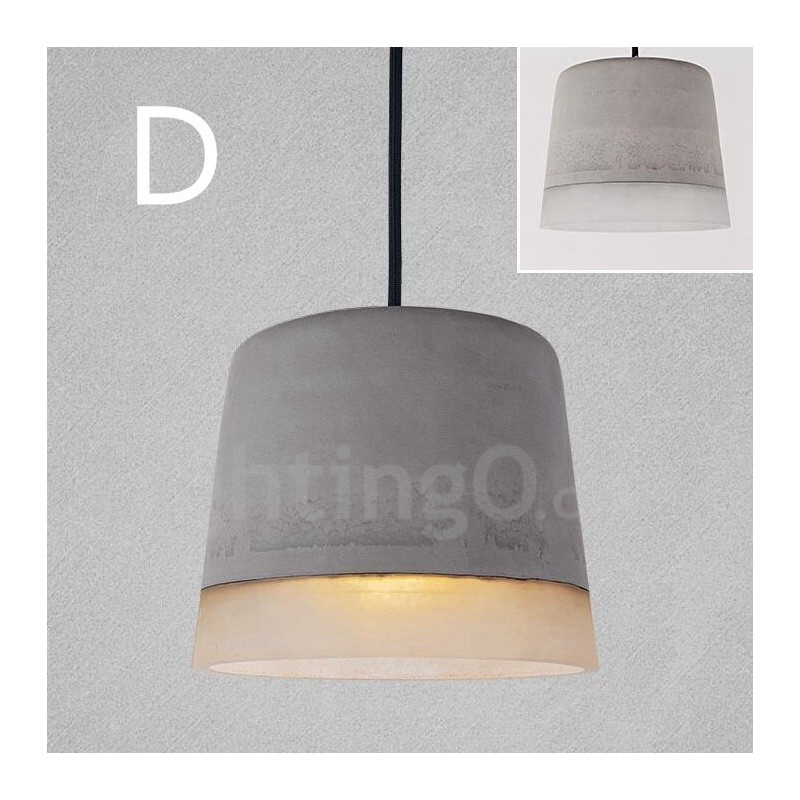 1 Light Vintage Κρεμαστό Φωτιστικό από Μπετόν