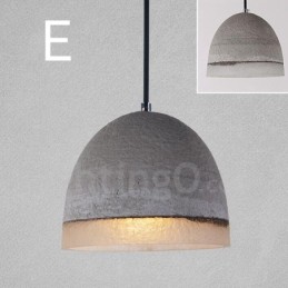 1 Light Vintage Κρεμαστό Φωτιστικό από Μπετόν