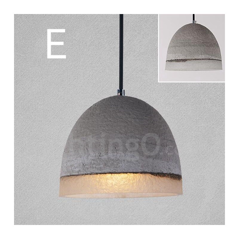 1 Light Vintage Κρεμαστό Φωτιστικό από Μπετόν