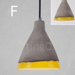 1 Light Vintage Κρεμαστό Φωτιστικό από Μπετόν