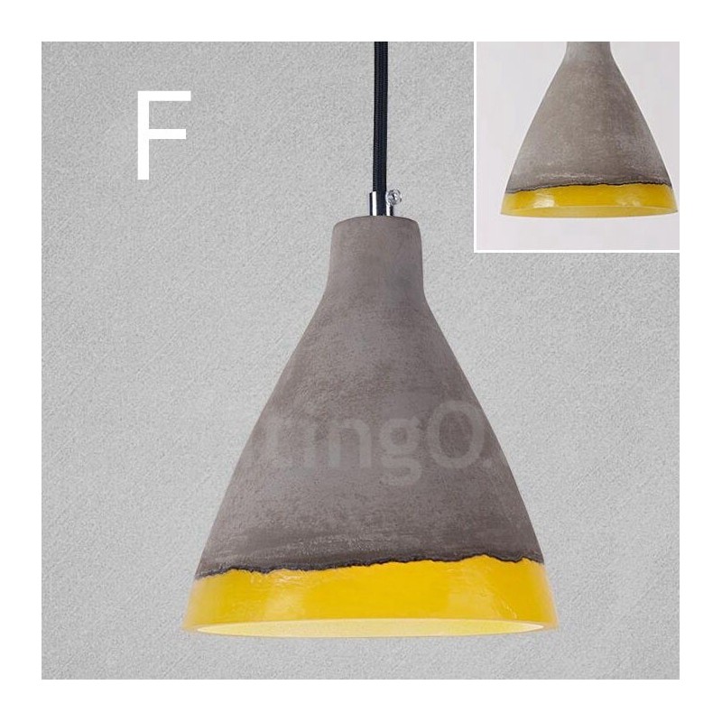 1 Light Vintage Κρεμαστό Φωτιστικό από Μπετόν