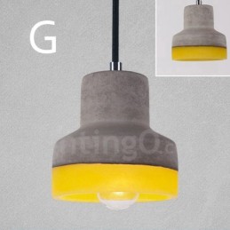 1 Light Vintage Κρεμαστό Φωτιστικό από Μπετόν