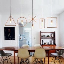 1 Light Rustic Lodge Ξύλινο Κρεμαστό Φωτιστικό