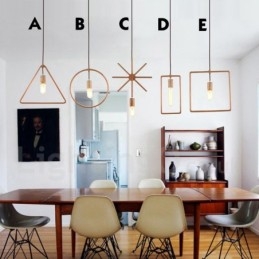 1 Light Rustic Lodge Ξύλινο Κρεμαστό Φωτιστικό