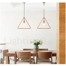 1 Light Rustic Lodge Ξύλινο Κρεμαστό Φωτιστικό