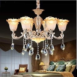 Κρεμαστό φωτιστικό European Style Retro Crystal Φωτιστικό Americange