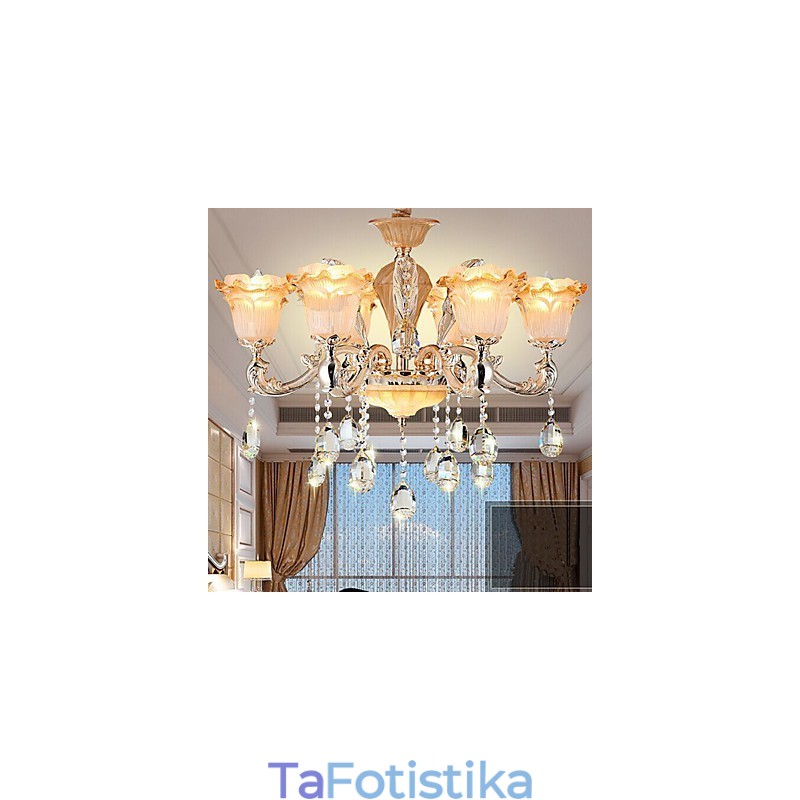 Κρεμαστό φωτιστικό European Style Retro Crystal Φωτιστικό Americange