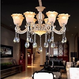 Κρεμαστό φωτιστικό European Style Retro Crystal Φωτιστικό Americange