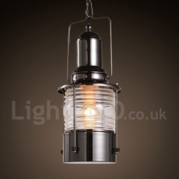 Χάλκινο κρεμαστό φως φαναριού Retro Vintage 1 Light