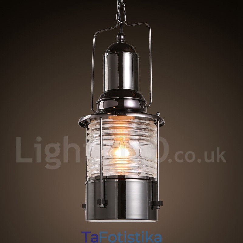 Χάλκινο κρεμαστό φως φαναριού Retro Vintage 1 Light