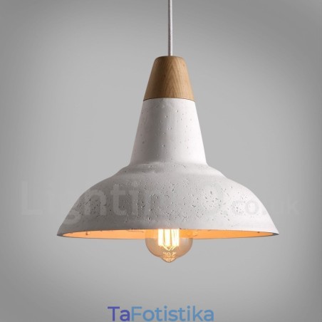 Μοντέρνο Σύγχρονο Κρεμαστό Φωτιστικό 1 Light Wood Concrte Μοντέρνο Σύγχρονο Κρεμαστό Φωτιστικό 1 Light Wood Concrte