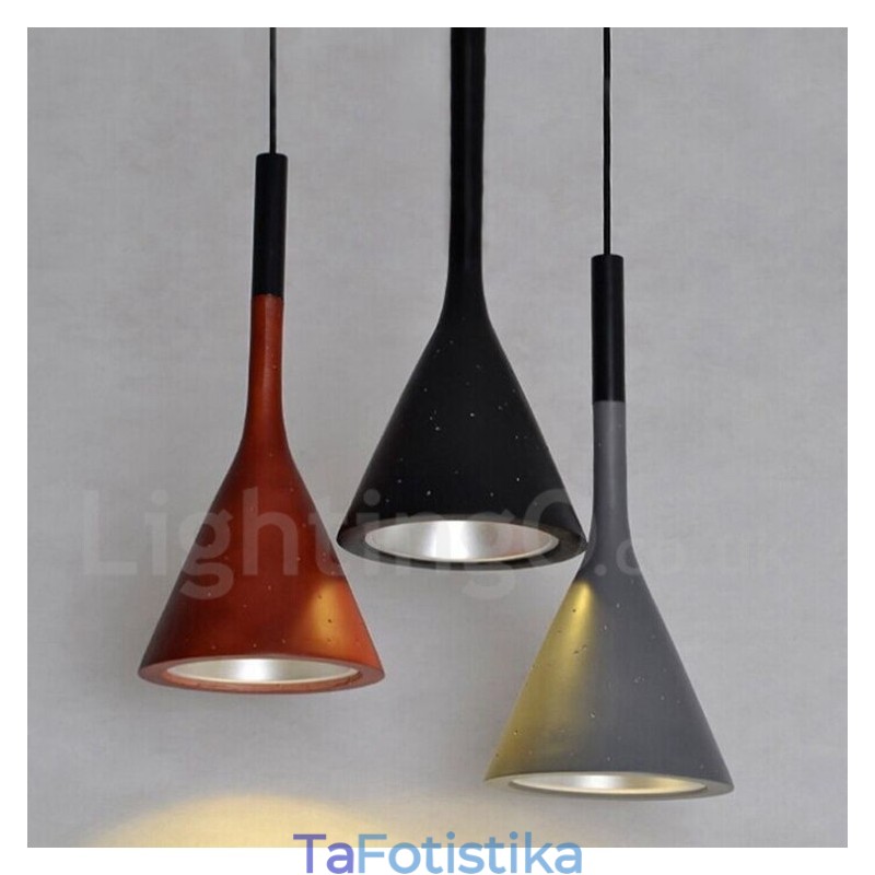 1 Light Vintage Κρεμαστό Φωτιστικό από Μπετόν