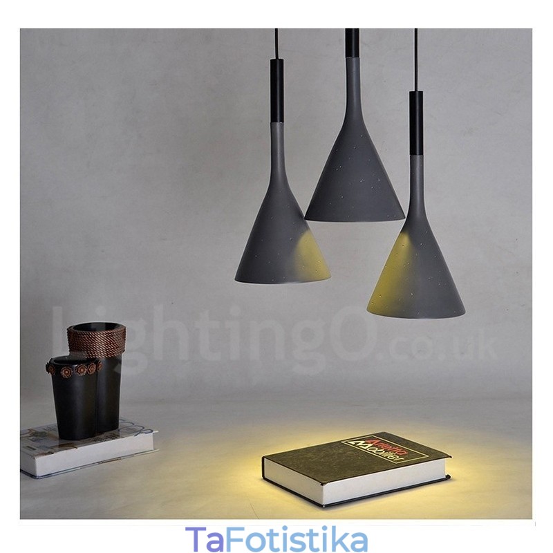 1 Light Vintage Κρεμαστό Φωτιστικό από Μπετόν