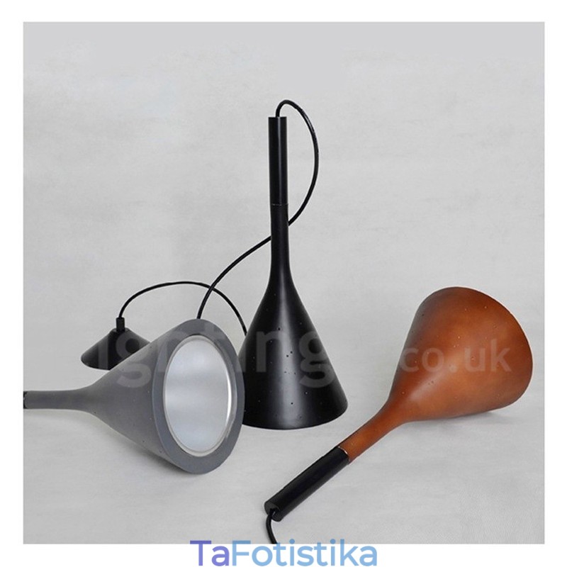 1 Light Vintage Κρεμαστό Φωτιστικό από Μπετόν